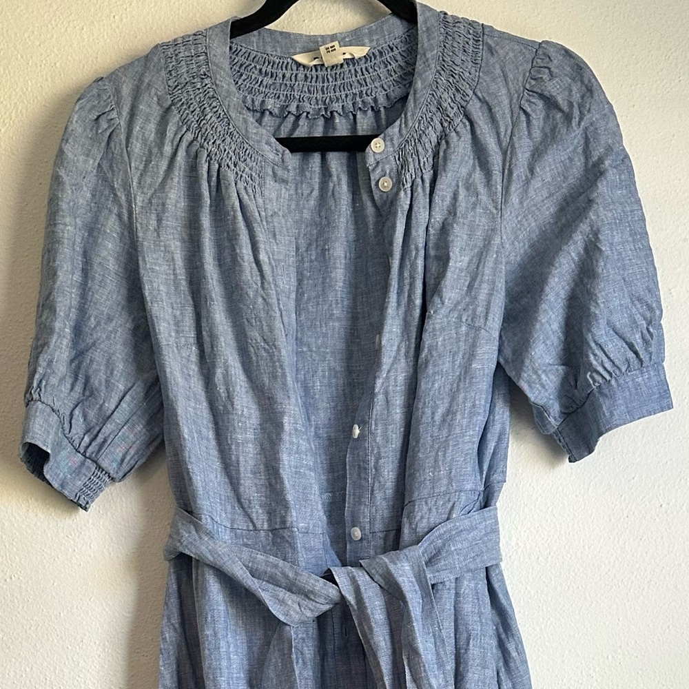 Boden Ada Linen Midi Dress